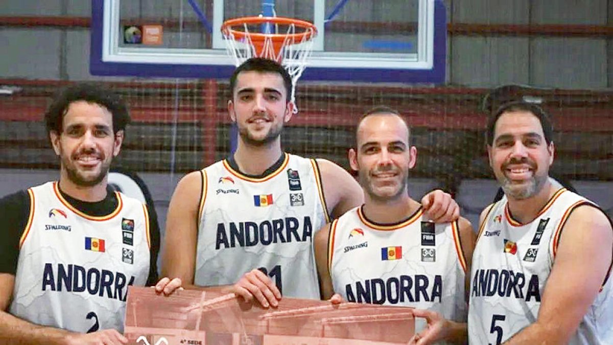 L'equip d'Andorra, a Bilbao.