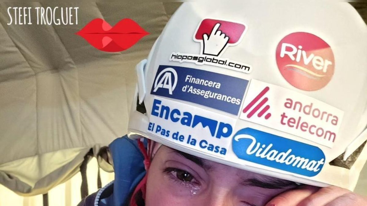 Stefi Troguet en la publicació a les seves xarxes socials