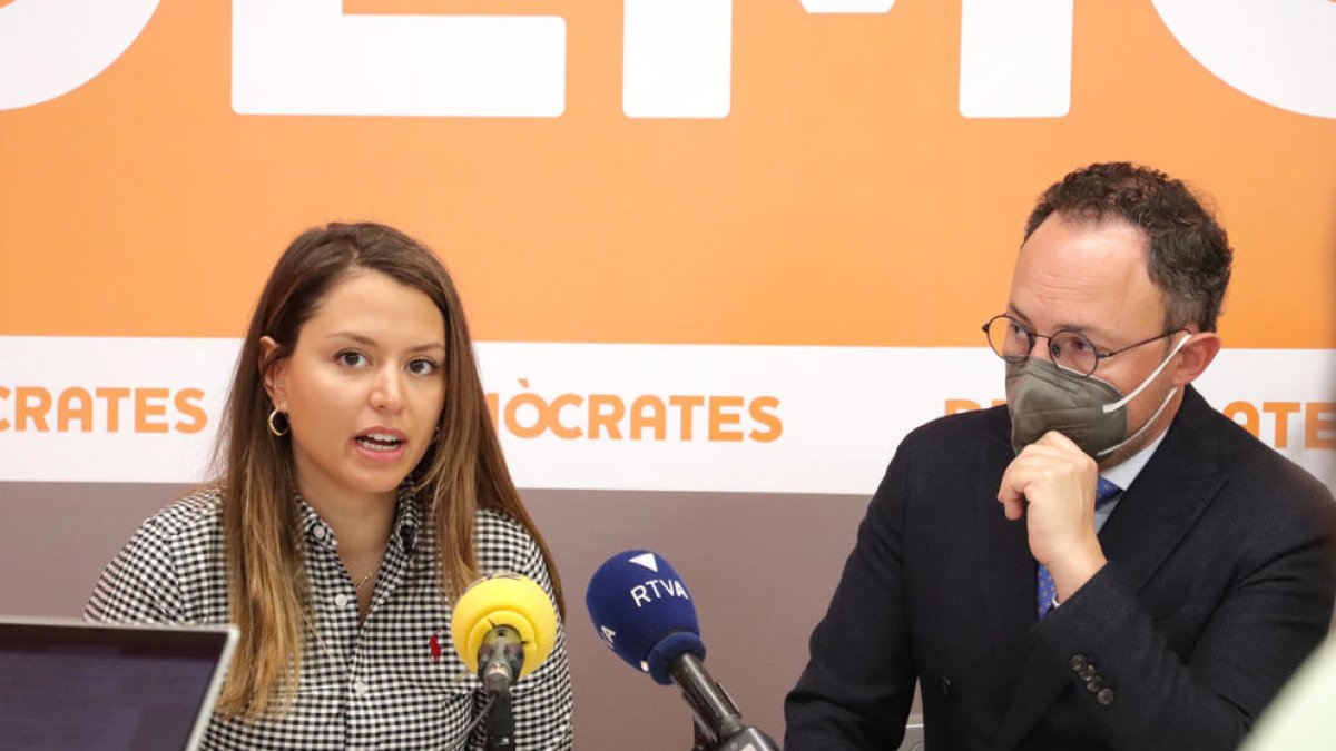 L'acte de DA ahir a la seu del partit.