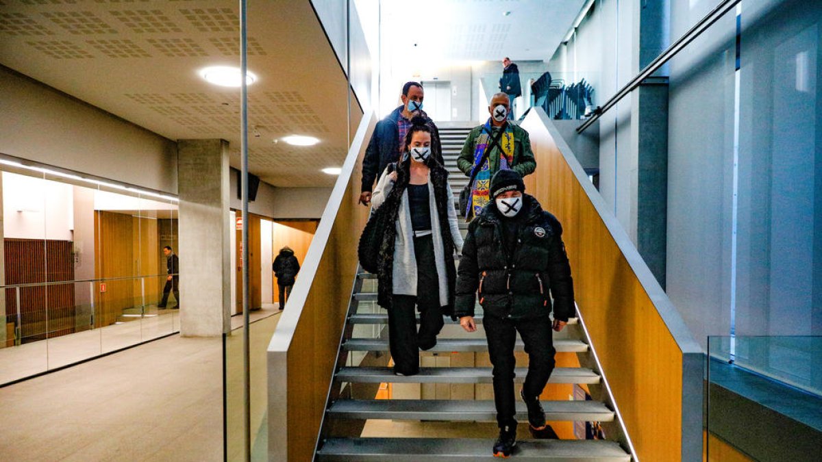 Els representants sindicals van tornar a assistir a una sessió del Consell General.