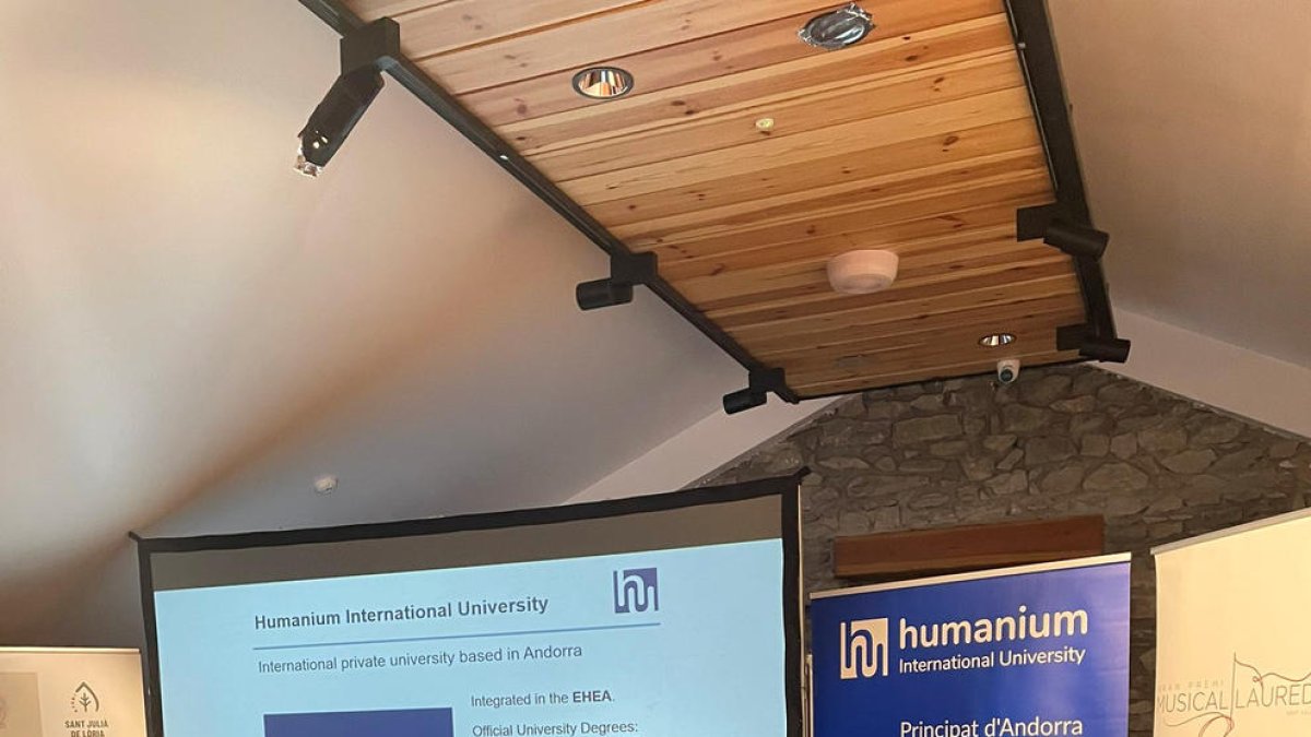 Presentació de la universitat, ahir.