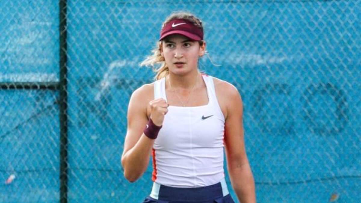 La tennista andorrana en un torneig anterior.