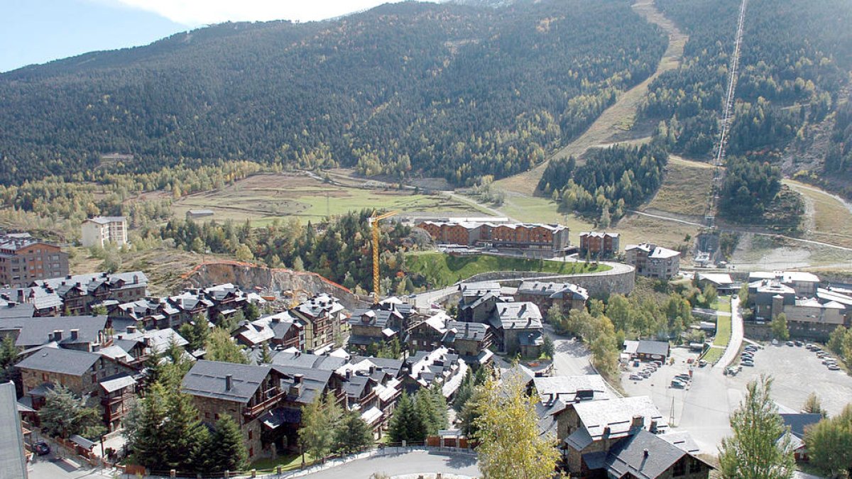 Una zona residencial de Canillo.
