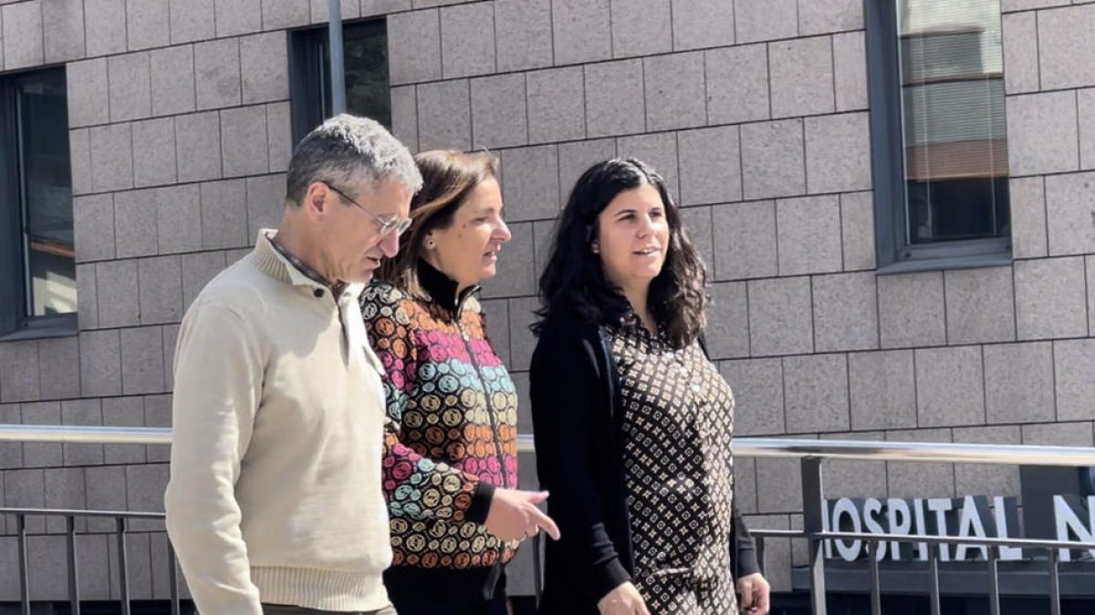 Trini Marín ha explicat aquest matí la proposta de DA + Acció per ampliar l'hospital
