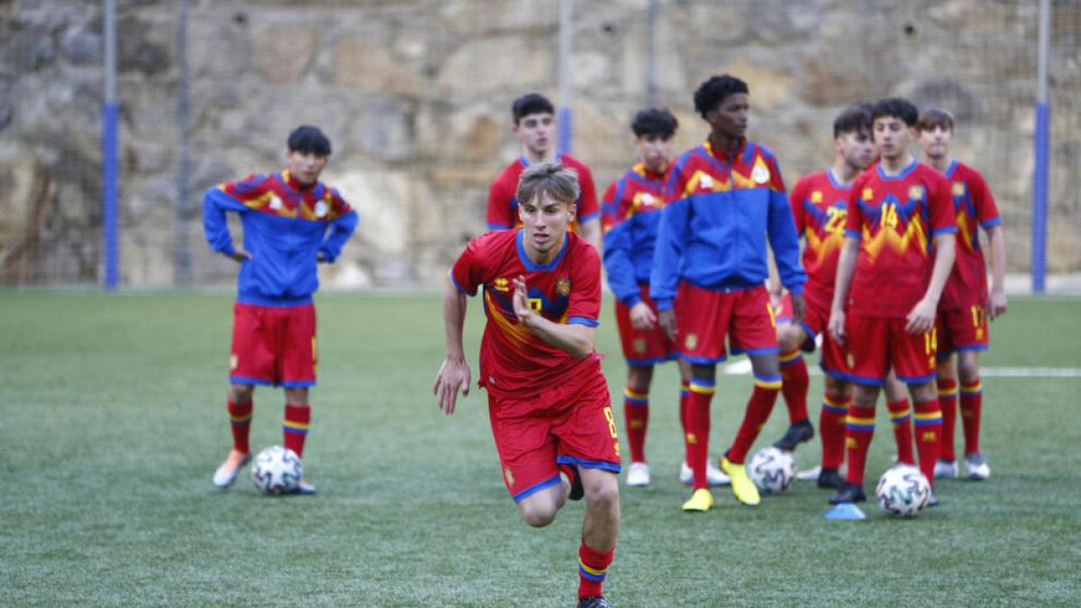 Entrenament de la sub 16.