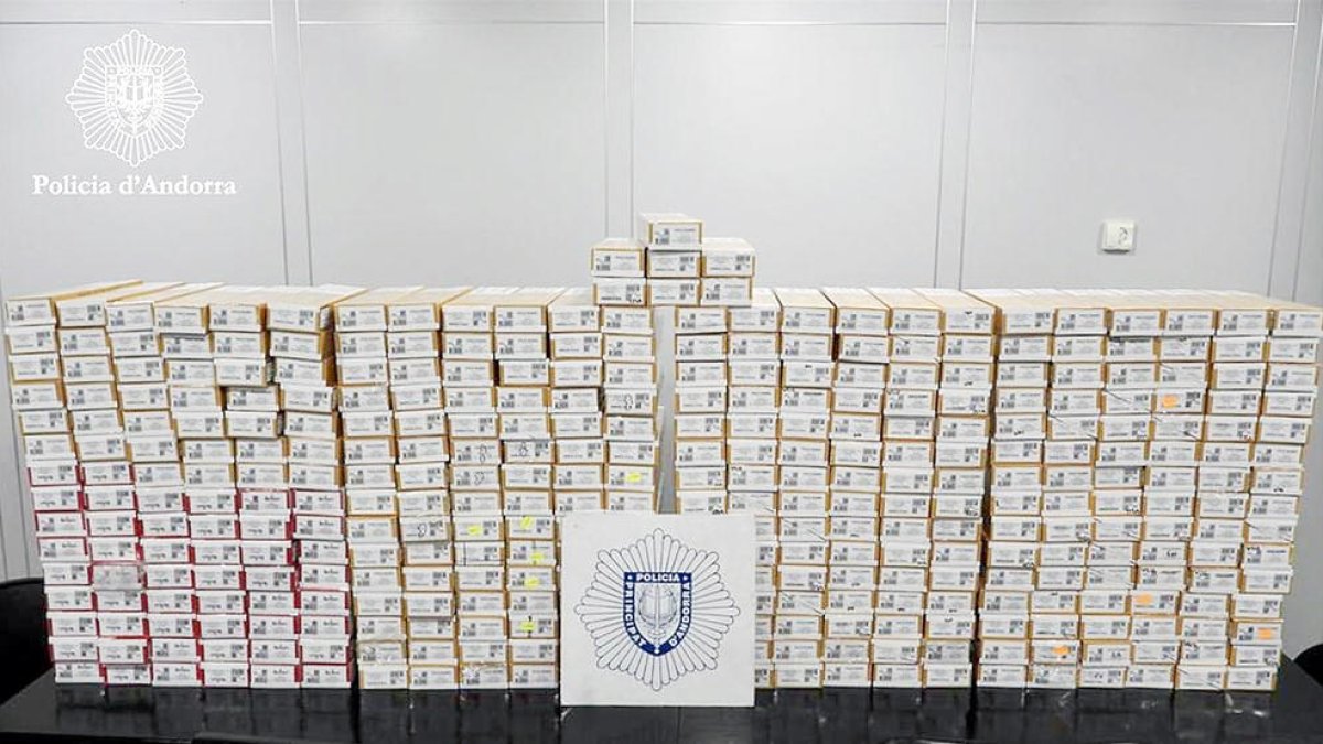 La mercaderia interceptada.