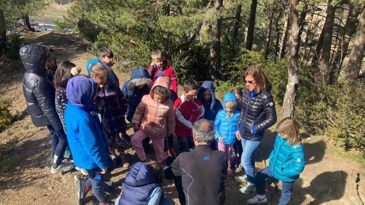 Sortida d'escolars al bosc d'Ordino
