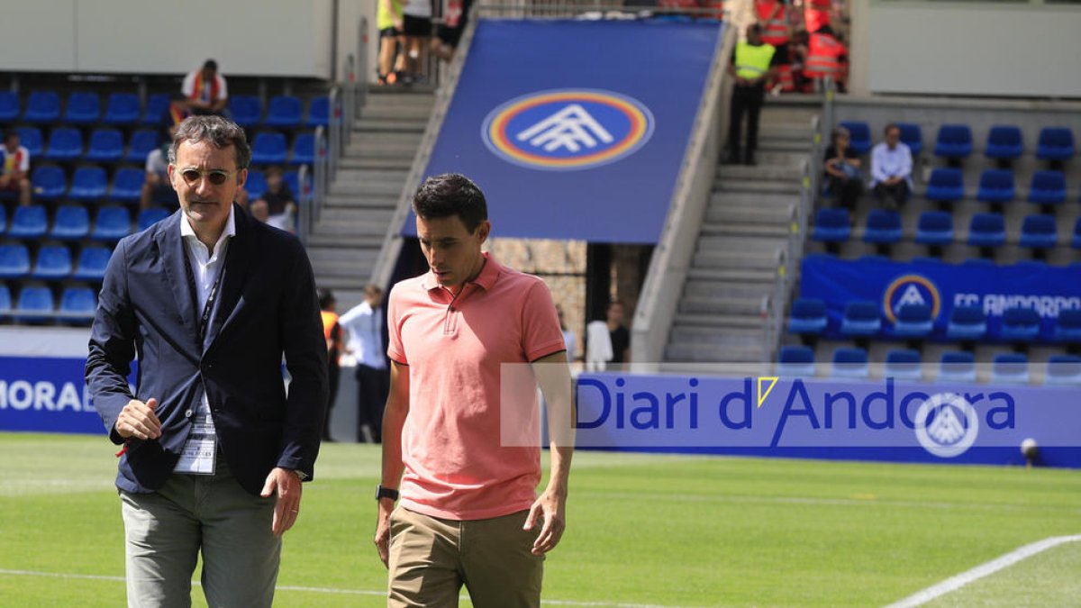 Ferran Vilaseca en un partit de l'FC Andorra