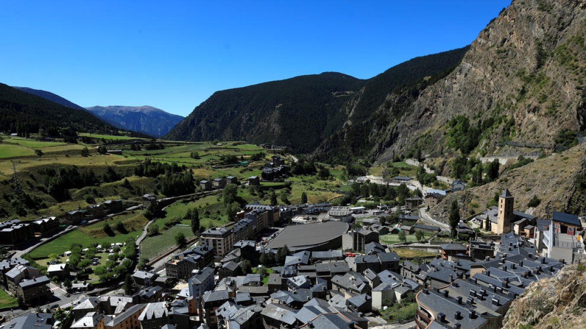 Una zona residencial de Canillo.