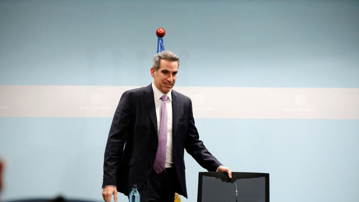 El ministre de Finances i portaveu del Govern, Cesar Marquina.