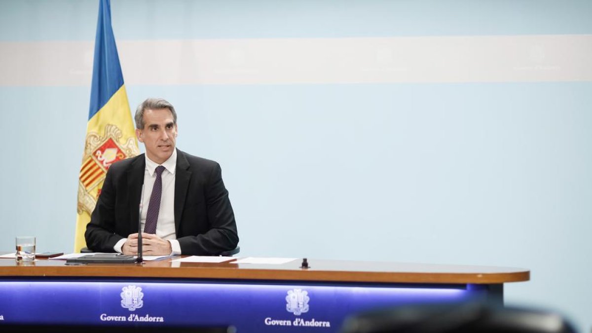 Cesar Marquina en la compareixença d'aquesta tarda