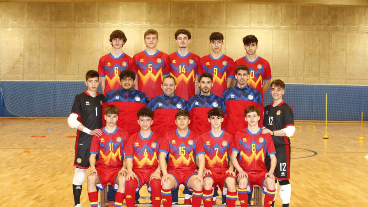 La selecció sub 19 de futbol sala.