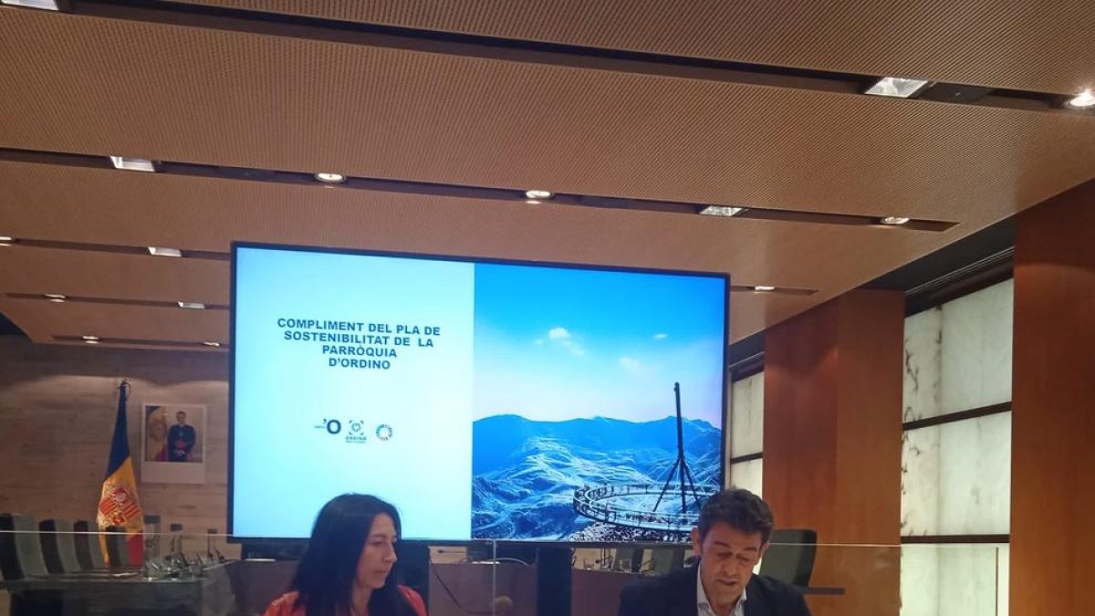Roda de premsa del compliment del Pla de sostenibilitat d'Ordino