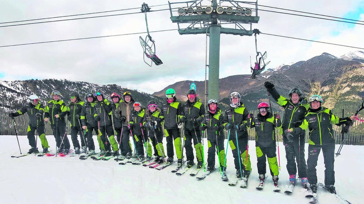 Entrenament de l'equip.