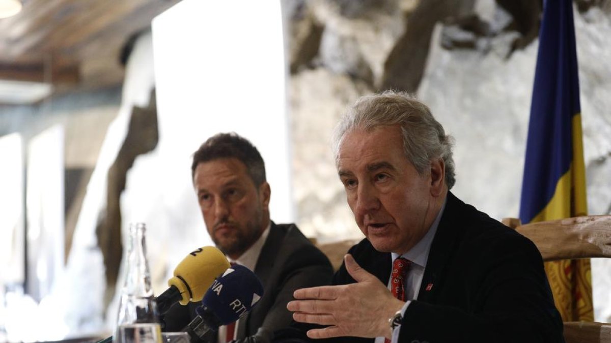 Pere López i Jaume Bartumeu han comparegut junts avui per explicar la coalició electoral