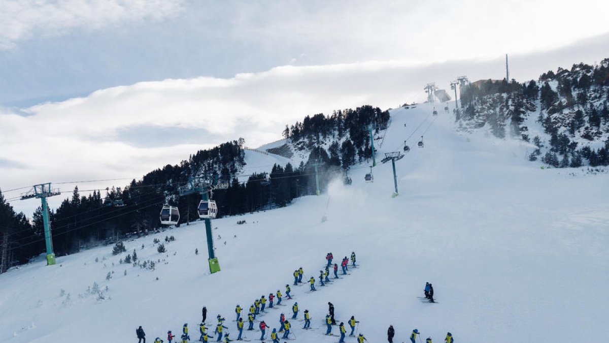 Selecció del grup de derrapadors que s'encarregaran de preparar i mantenir les pistes Avet i Àliga