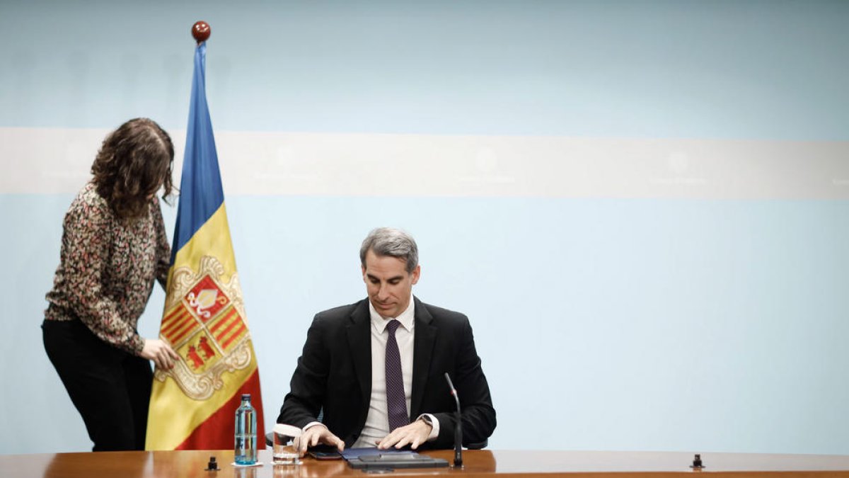 El ministre de Finances i portaveu, Cesar Marquina.