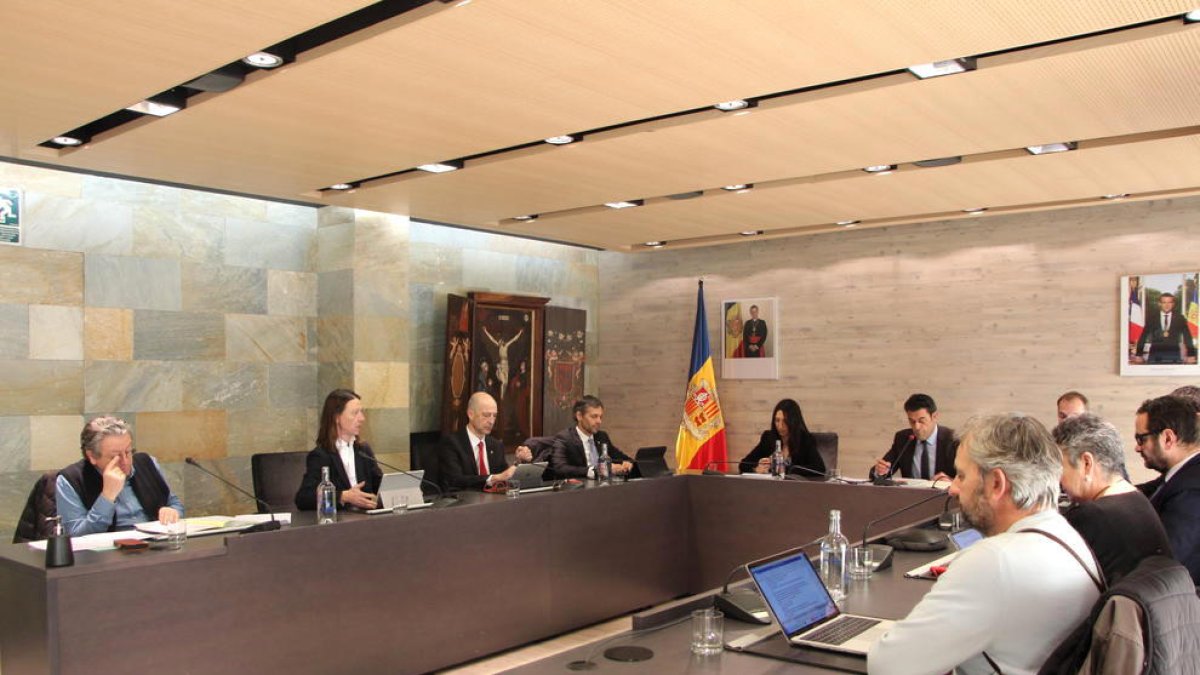 Sessió de consell de comú d'Ordino celebrada ahir.