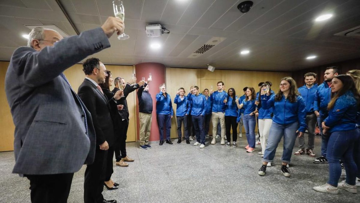 Recepció als esportistes participants als Jocs dels Petits Estats d'Europa a Malta