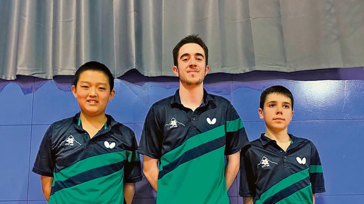 Zou Tian Xiang, Xavier Martínez i Oriol Martínez.