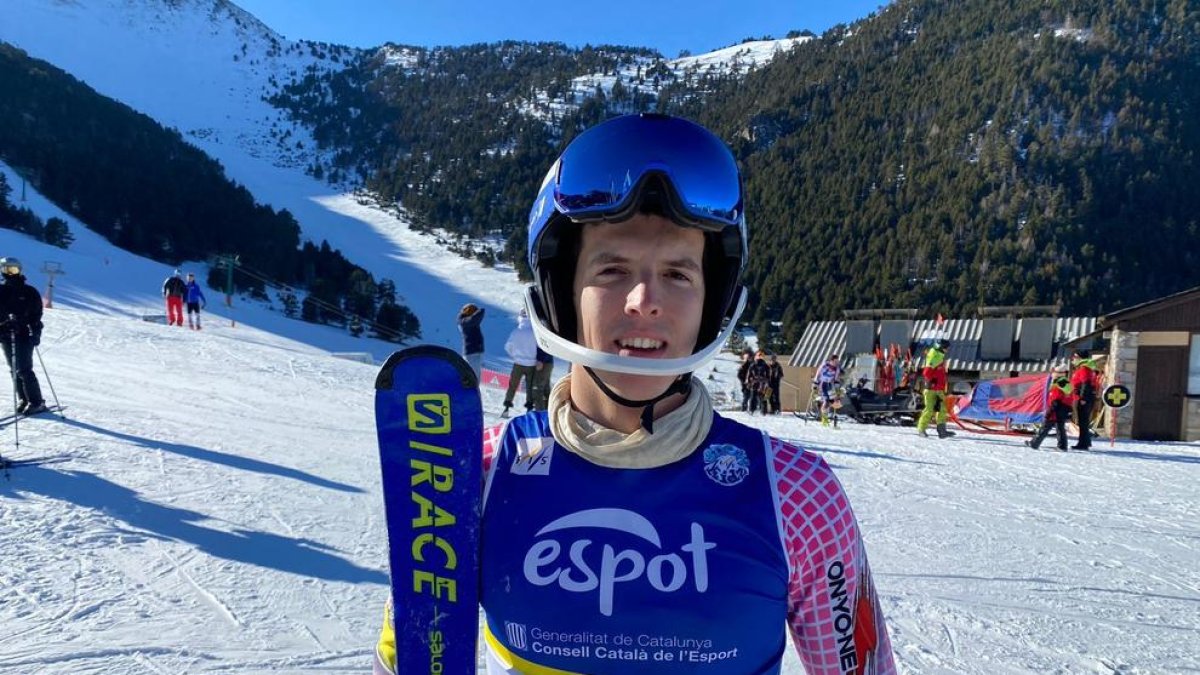 Roger Puig avui als Mundials d'Espot