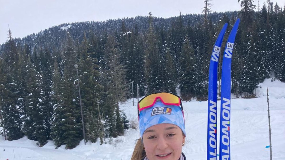 Gina del Rio als Campionats del Món júniors d'esquí de fons