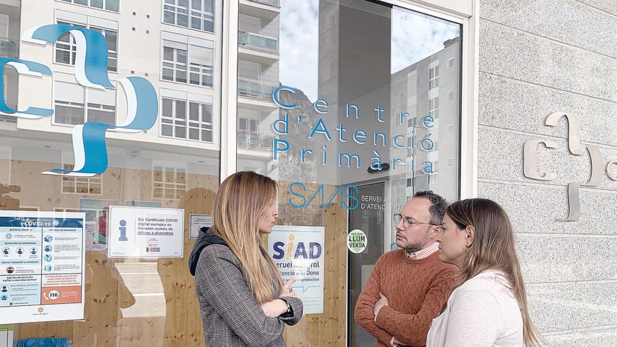 Helena Mas, Xavier Espot i Meritxell López al SIAD.