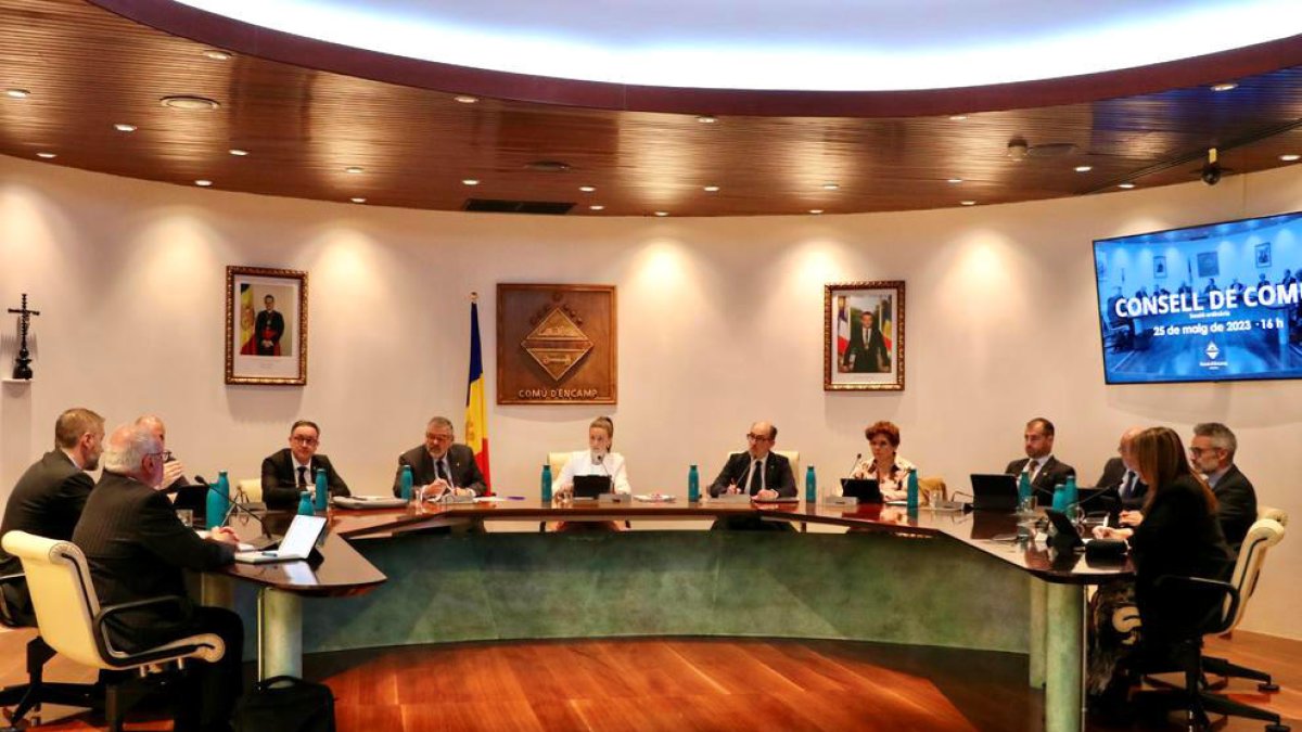 Sessió de consell de comú d'ahir.