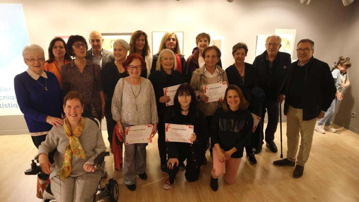 Alumnes de l'Espai d'Art.