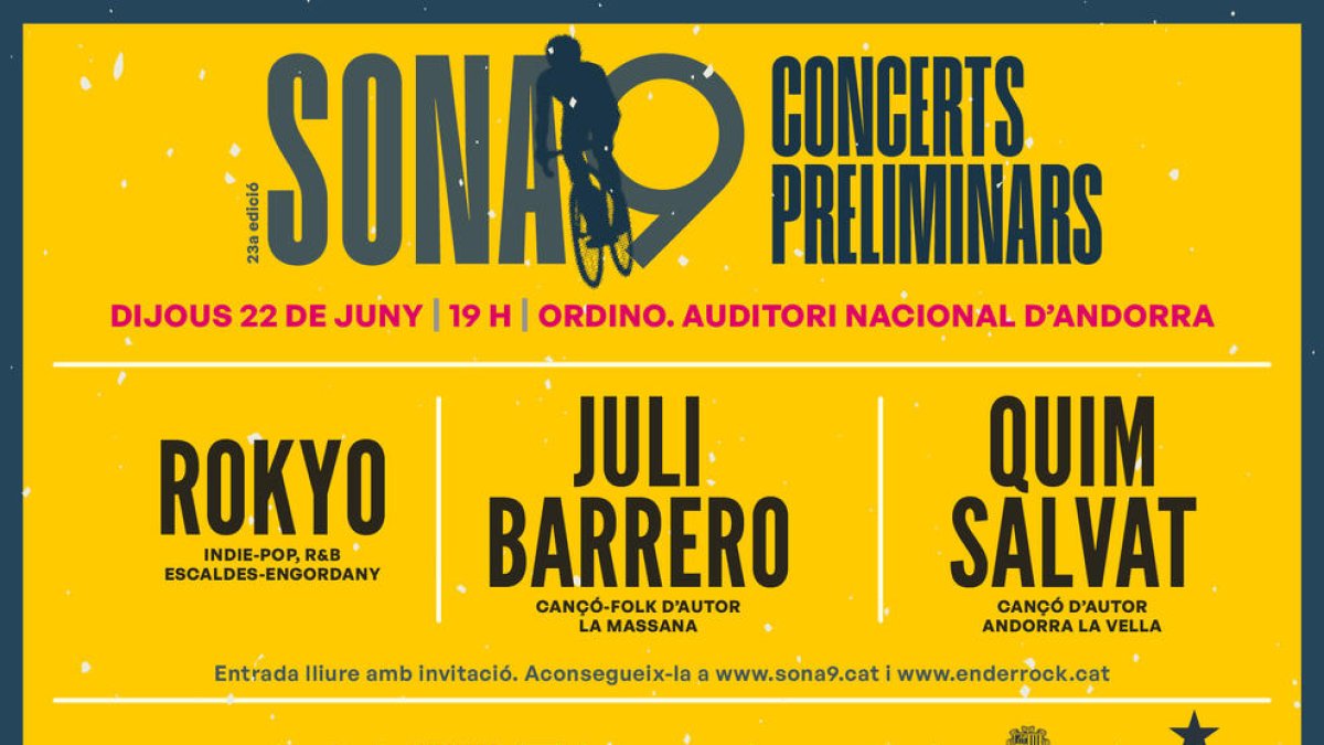 Els concerts es poden seguir per streaming a través dels webs del Sona9 i Enderrock.