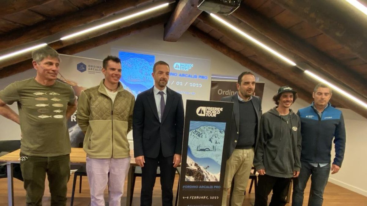 Presentació Freeride World Tour a la casa de la muntanya, d'Ordino