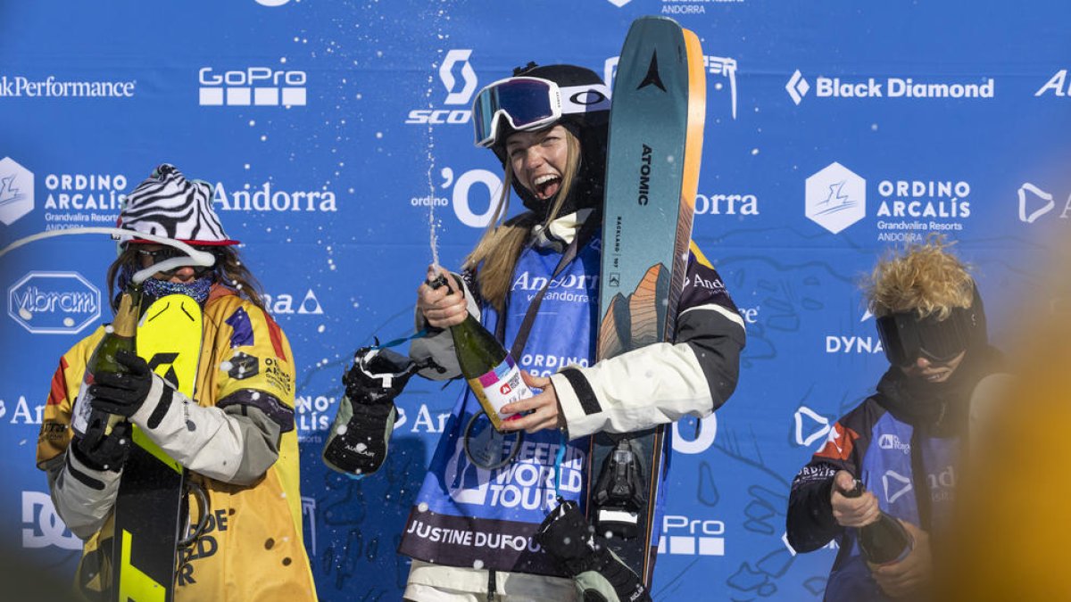 Podi de la prova d'esquí freeride femenina