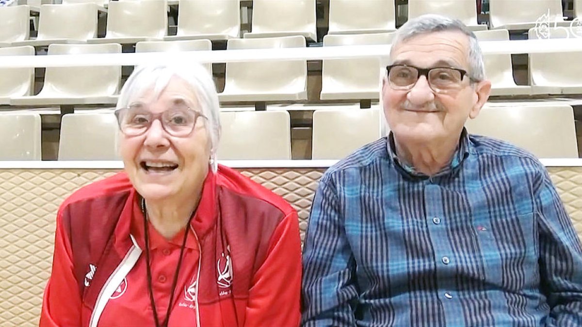 Elena Sans i Alfons Drets, socis d'honor