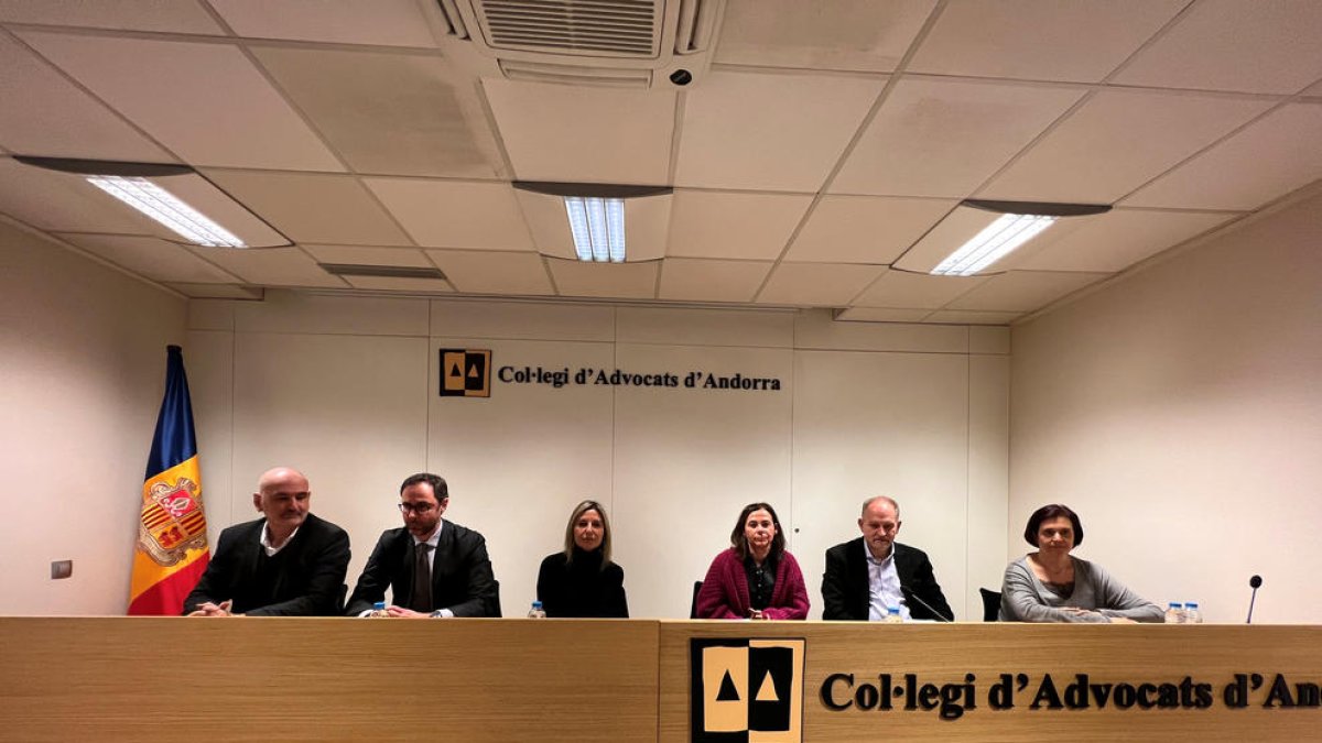 La junta del Col·legi d'Advocats.