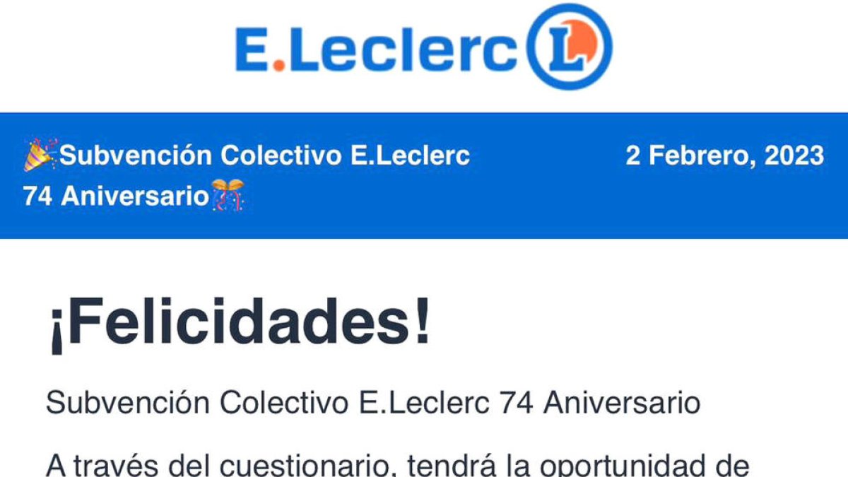 Un dels missatges fraudulents.