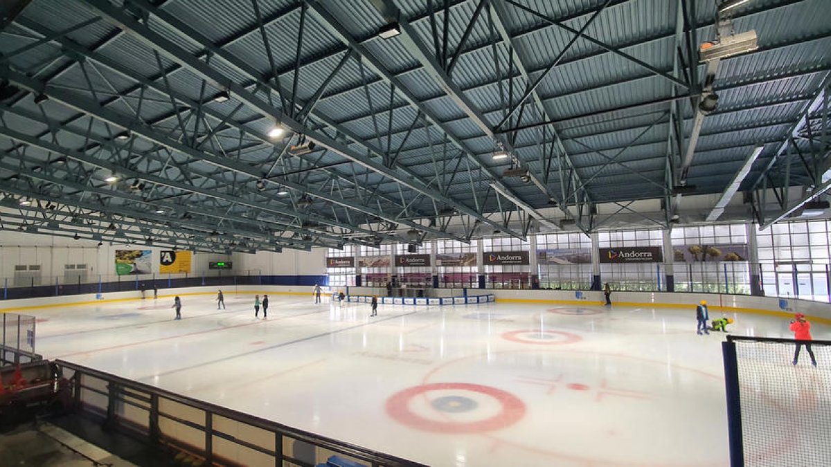 La pista de gel de la instal·lació.