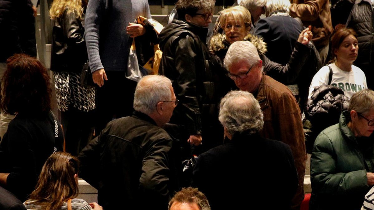 Pere López, ahir, un cop acabat l'acte final de campanya de PS SDP +.