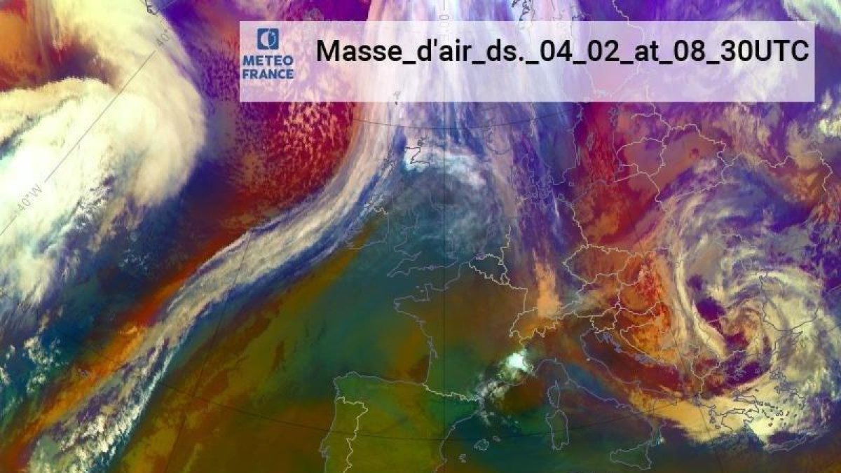 L'embossament d'aire fred que s'atansaria el dilluns faran incrementar la força del vent