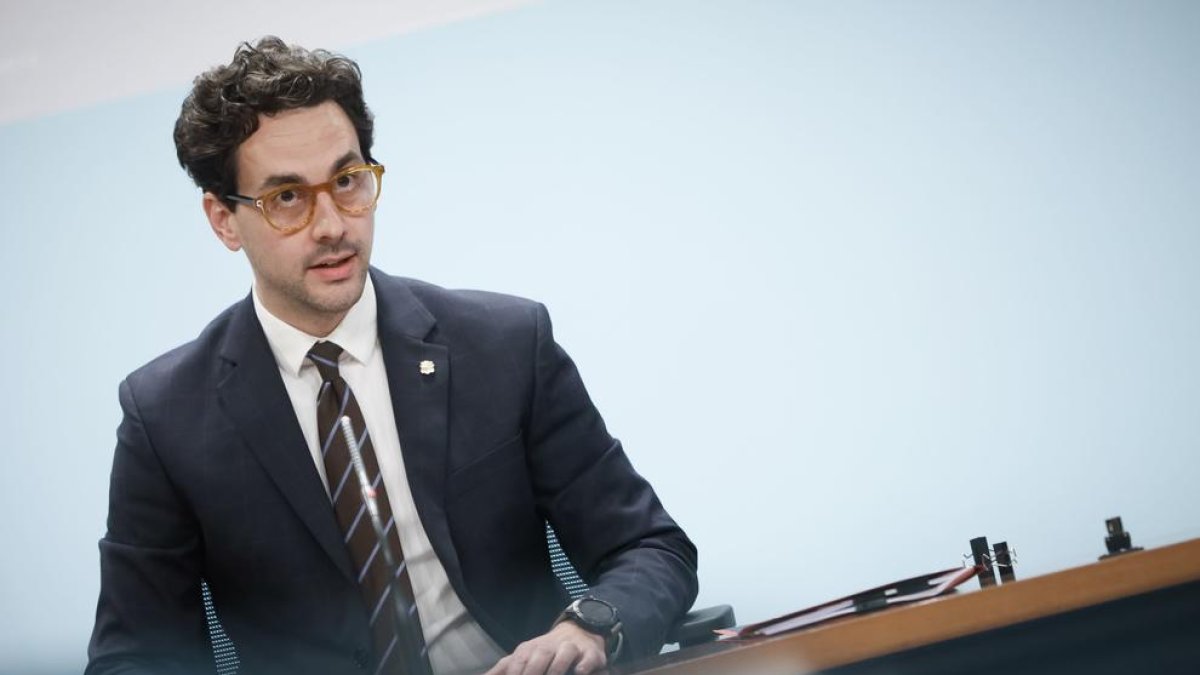 Guillem Casal en la roda de premsa de consell de ministres
