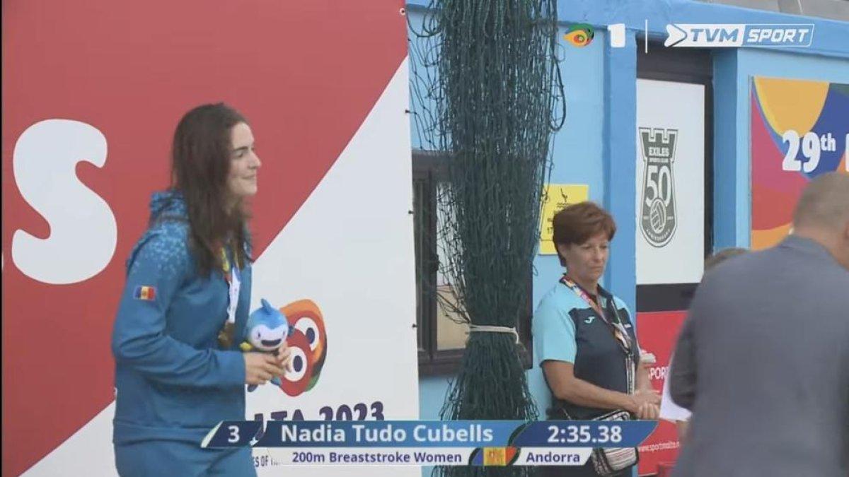 Nàdia Tudó ha aconseguit la cinquena medalla d'Andorra als Jocs dels Petits Estats d'Europa