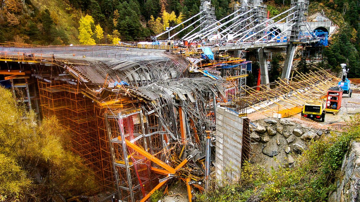 Imatge del túnel dels Dos Valires el 2009 quan es va produir l'accident.