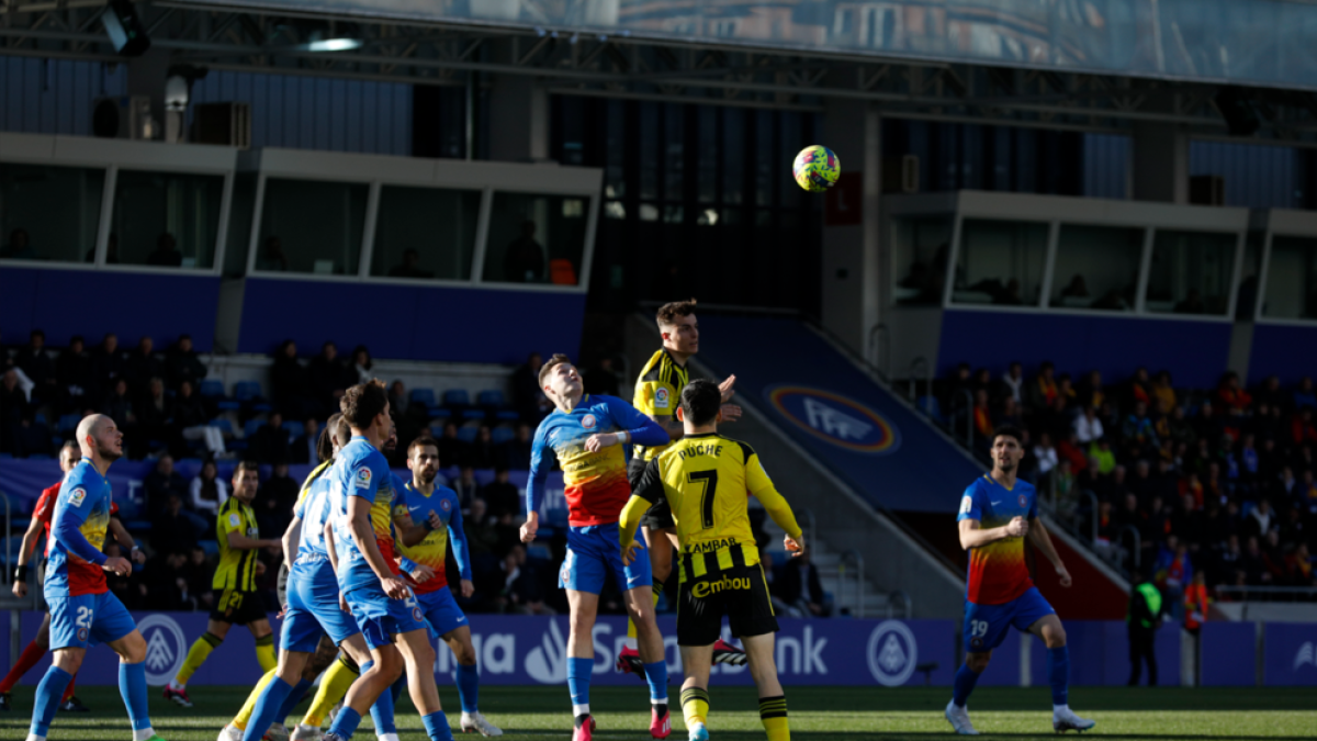 Un moment del partit