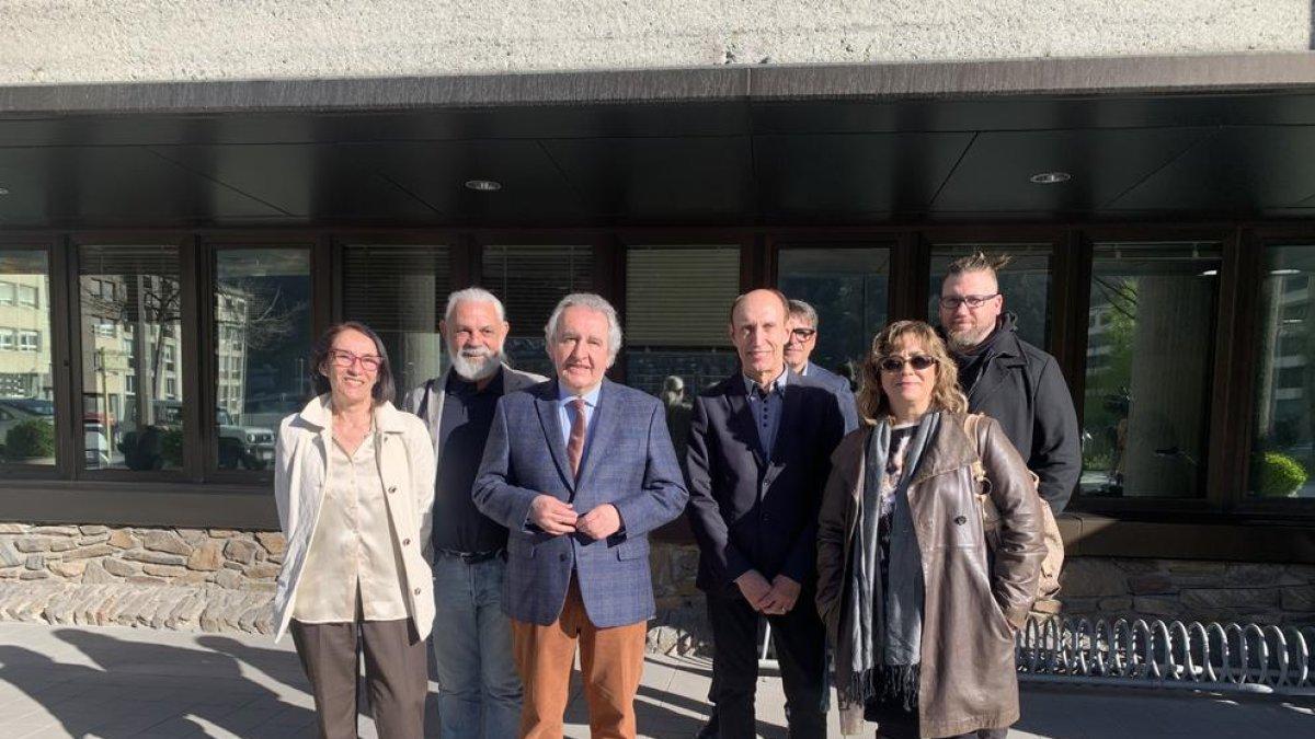 Jaume Bartomeu aquest matí davant l'edifici administratiu de Govern.