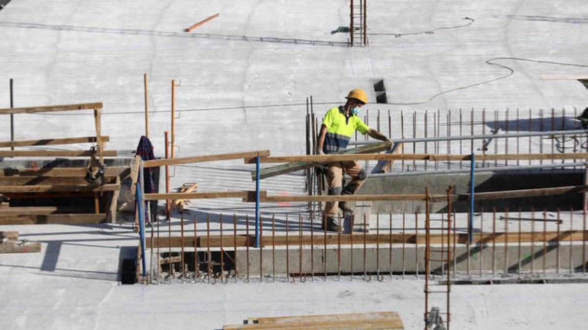 Un operari de la construcció.