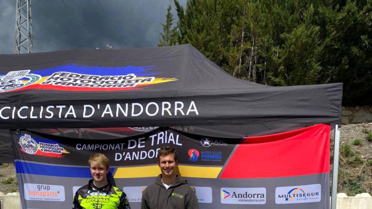 Podi de la categoria vermella, amb Jordi Lestang.