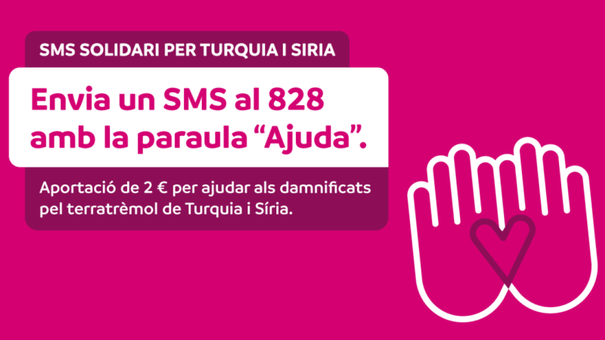 El missatge s'ha d'enviar al 828