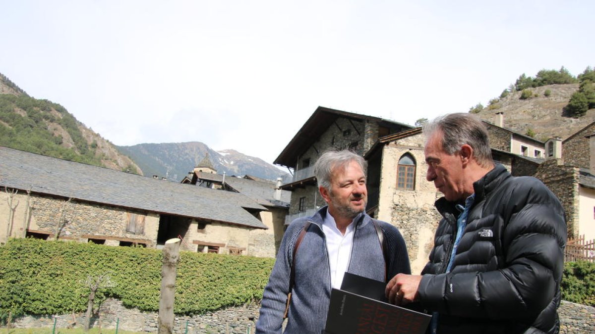 Jean Michel Armengol i Pere Mas avui a Casa Rossell