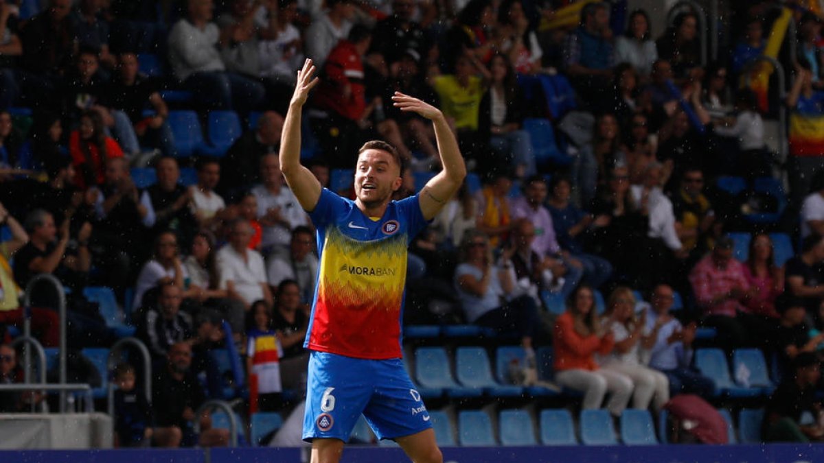 Marc Aguado, en un partit d'aquesta temporada.