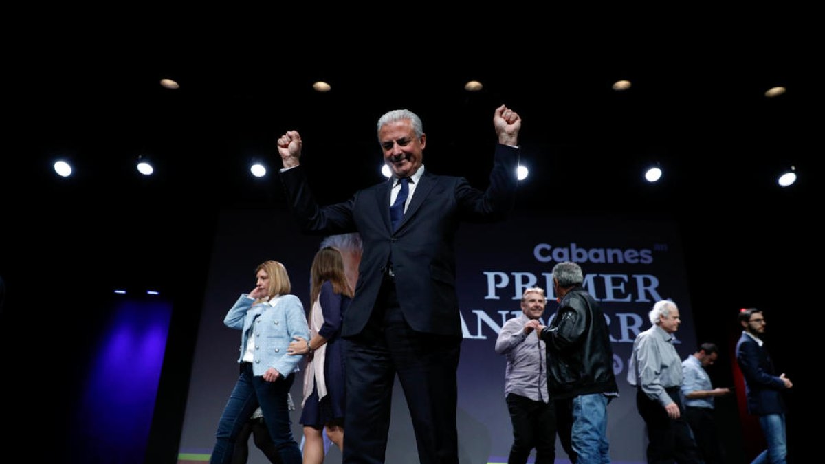 L'acte final de campanya de L'A, ahir a Andorra la Vella.