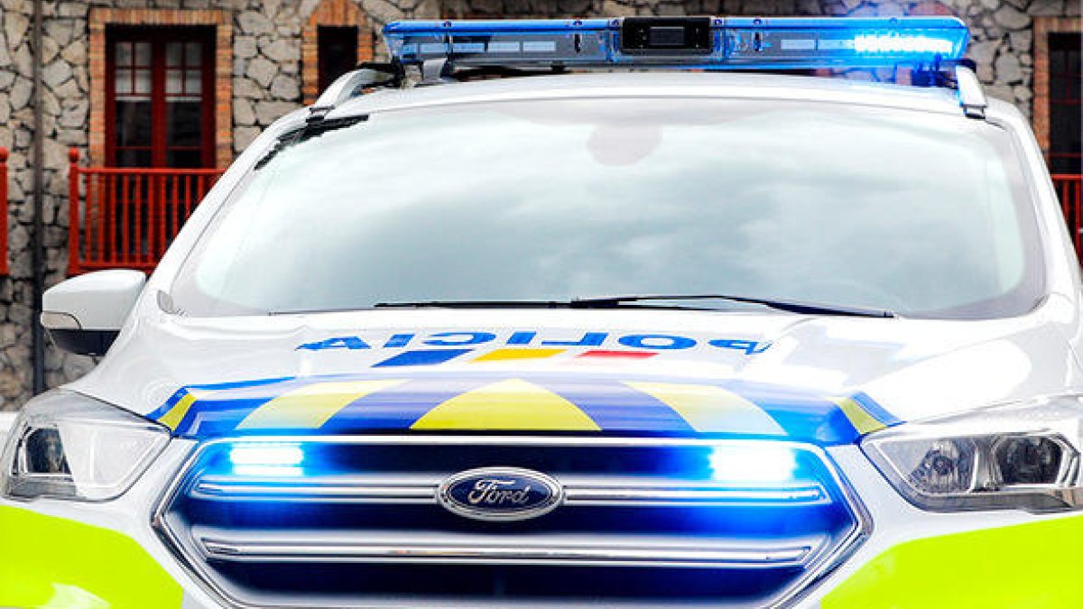 Un vehicle de la policia.